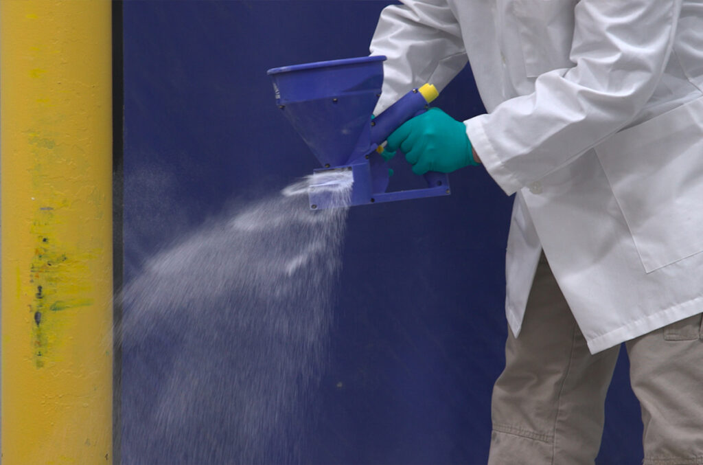 worker dispensing provastep product